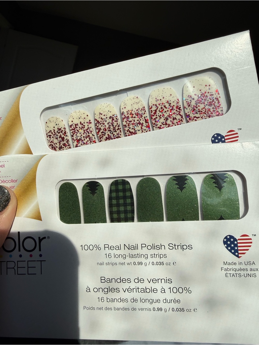 Color Street Love Shack & Evergreen Queen